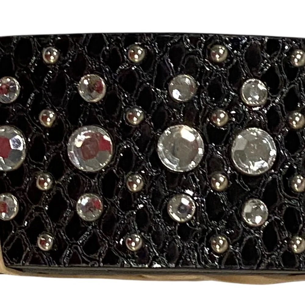 Ariat Black Leather & Rhinestone Silver Buckle Men’s Belt - NWOT - W36